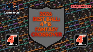 2026 Best Ball | Crossover with 4th & Fantasy #fantasyfootball