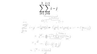 Double Summation Example