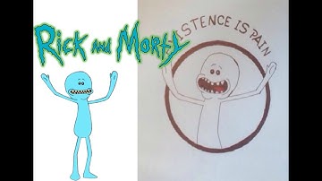 SPEED DRAWING: MR. MEESEEKS FROM RICK AND MORTY