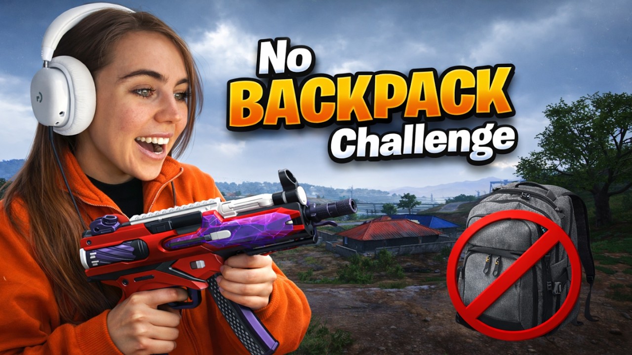 I Got Challenged To Play A Whole Game Without Carrying A Backpack & It Went... Surprisingly WELL??