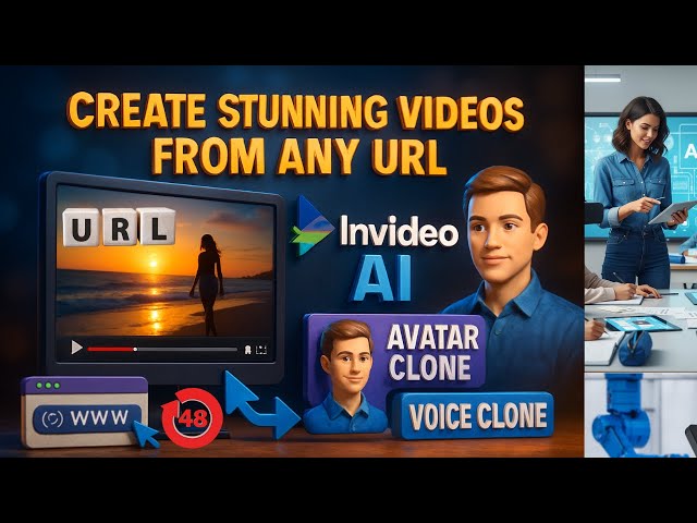 📢 Create Stunning Videos From Any URL Using InVideo AI 4.0 Avatar Clone & Voice Clone ✨