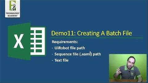 Excel Automation using UiPath | Part #20 | Creating Batch file for UiPath Automation