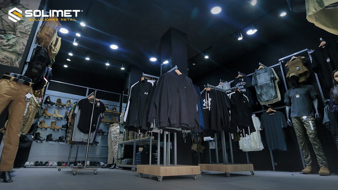 Proyecto "Bull Army" - Implementación de Estructuras metálicas y Mobiliarios para Tienda de Ropa