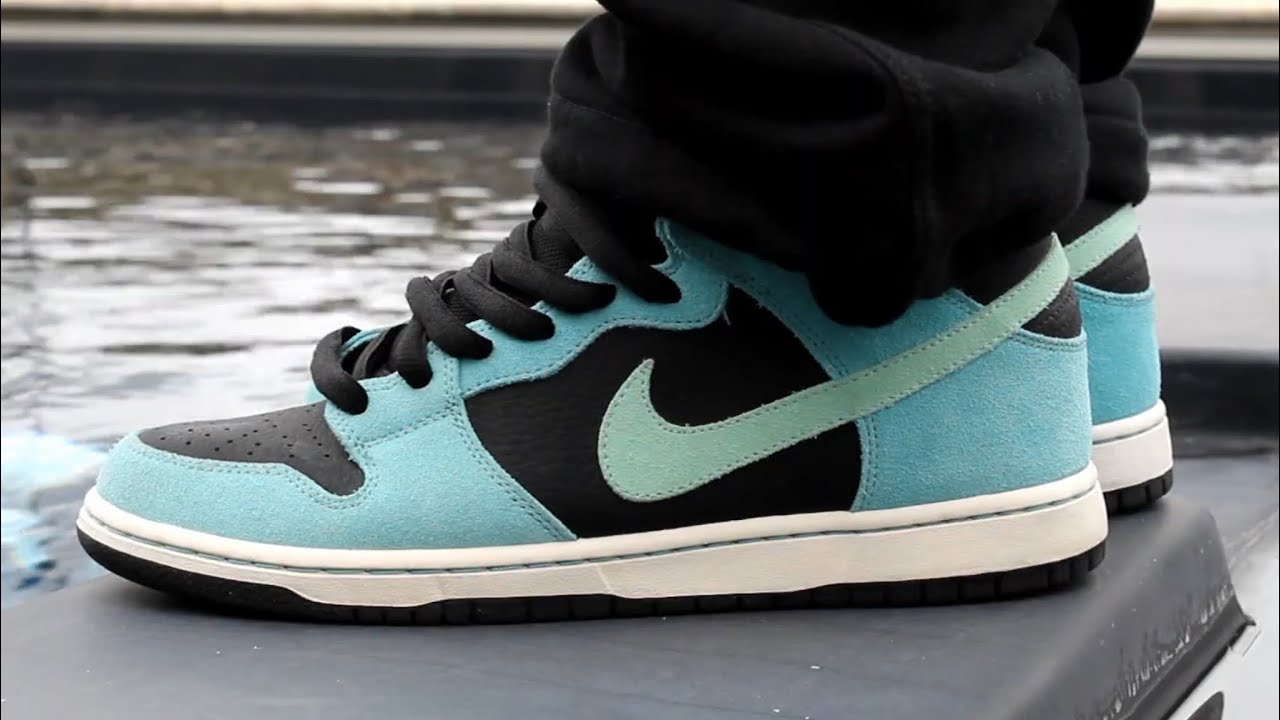 Nike SB Dunk Mid Pro Sea Crystal 2012 Review and on Feet - YouTube