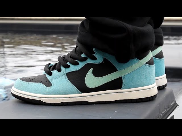 Nike SB Dunk Mid Pro Sea Crystal 2012 Review and on Feet - YouTube