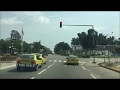 Driving around Abidjan Cote D'ivoire: Treichville, Plateau ,Cocody 2019
