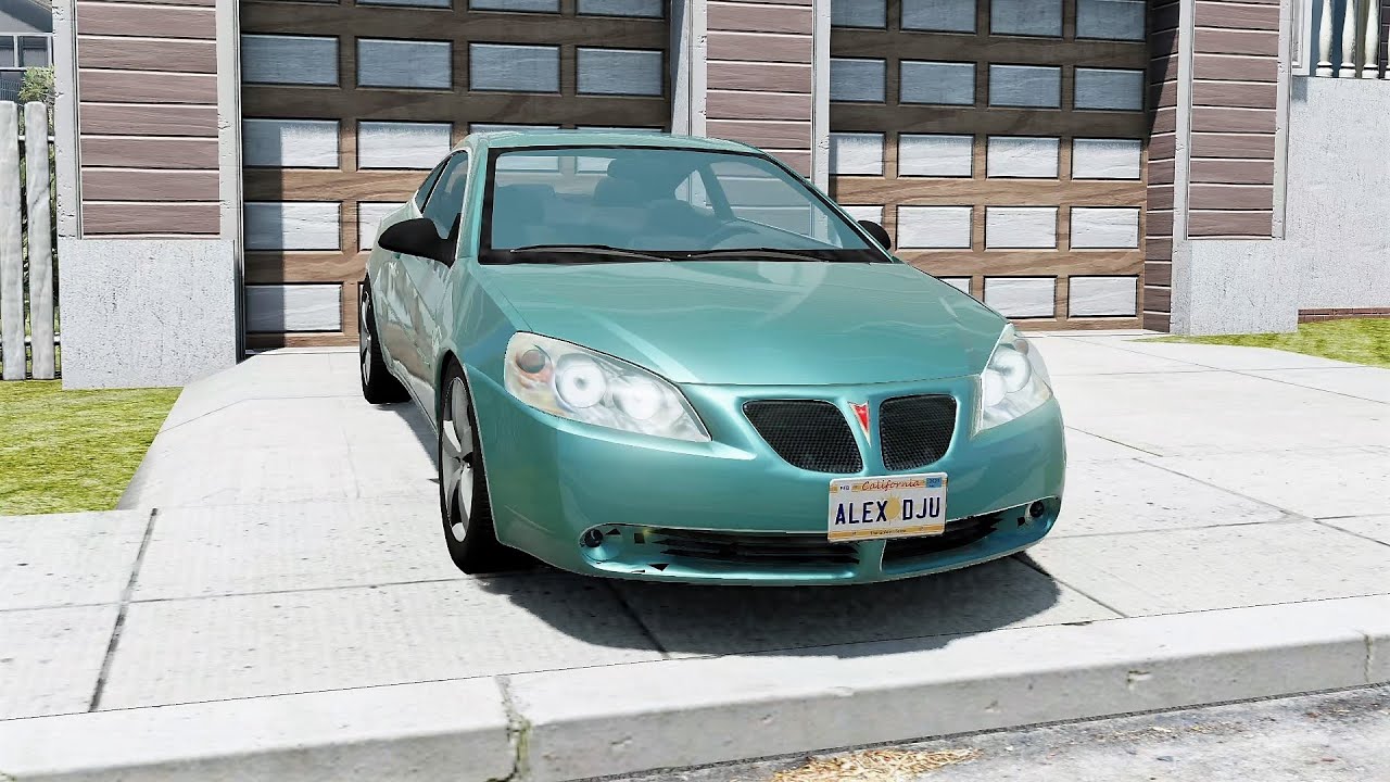 BeamNG.drive Pontiac G6 1.6 Coupe 2007 Car Show Test Drive Crash