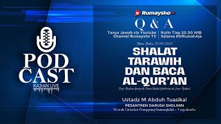 [LIVE] Q&A - SHALAT TARAWIH DAN BACA AL-QURAN DI BULAN RAMADHAN