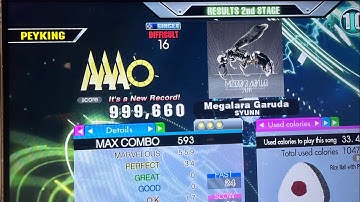 (DDR A3) 16 PFC#80 Megalara Garuda (DSP-16) 999,660!!!