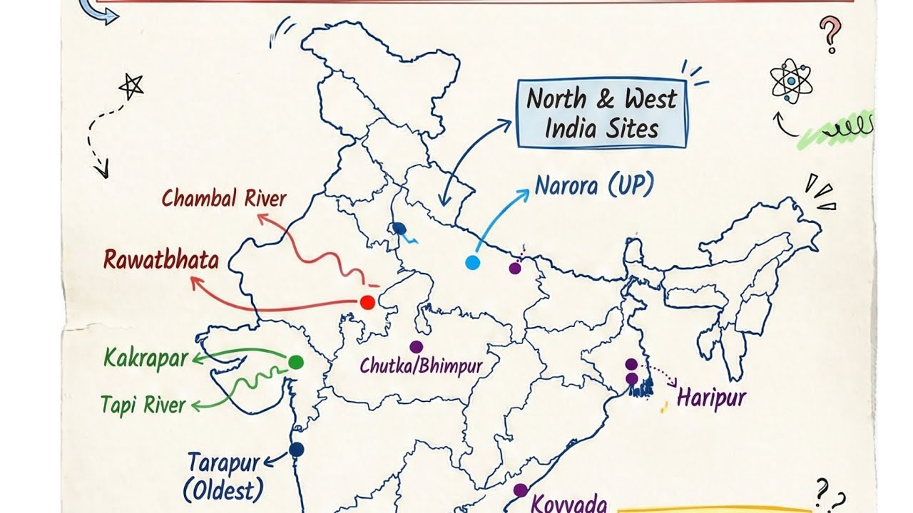 Nuclear power plants in India 🇮🇳 #upsc #ias #ssc #cgl #india #gkgs #gk #sscgk #gs #viral #india #cds