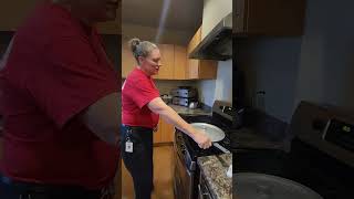 Cooking Fire Demonstration #firefighter #cookingsafety #kitchensafety