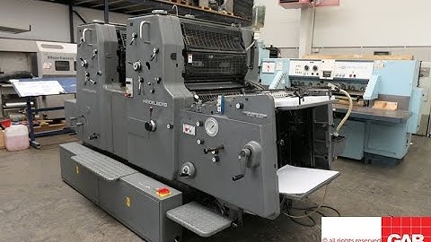 heidelberg mozp 2 colours   both side printing   Gab Supplies Ltd   1986