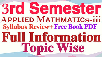 Polytechnic 3rd semester math syllabus review 2020 // Applied Math 3rd // #MightyStudy #Polytechnic