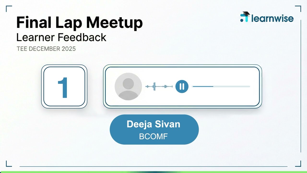 Deeja Sivan | BCOMF | Learner Feedback | Final Lap Meetup | Kerala's No.1 IGNOU Coaching Platform