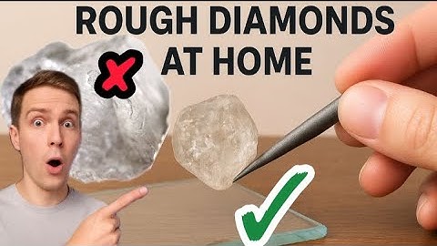 How to check rough diamond AT home 