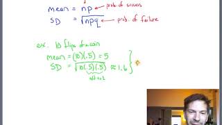 Triola 5-4 the mean and SD of Binomial Distribution