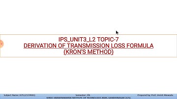 IPS UNIT4 L2 BY PROF. URVISH MEWADA