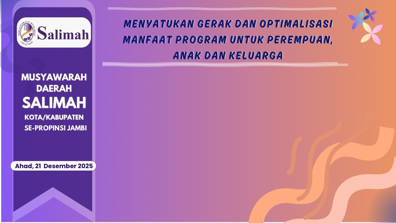 Musyawarah Daerah PD Salimah: Kerinci, Sungai Penuh, Merangin, Tebo, Muaro Jambi, Tanjab Barat