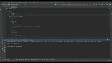 #C program to #check the given number format is in #binary or not