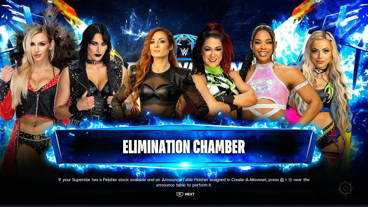 WWE 2K24 Gameplay - WOMENS ELIMINATION CHAMBER MATCH
