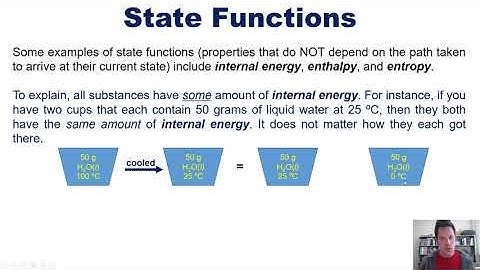 Chapter 5 – Part 6: State Functions and Enthalpy