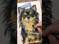 【数十秒で理解できる】チワワを上手に描く方法withクレヨン　#drawingtutorial #イラスト #クレヨンアート #犬好きさんと繋がりたい #チワワ #イラストメイキング