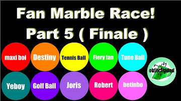 Fan Marble Race Part 5!  ( Finale )