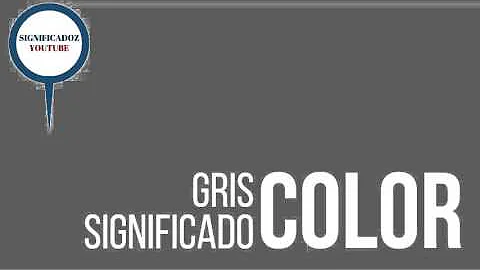 ¿Qué significa el color GRIS?