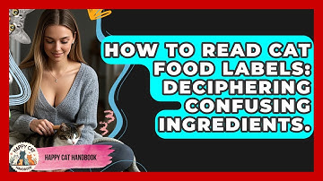 How To Read Cat Food Labels: Deciphering Confusing Ingredients. - Happy Cat Handbook