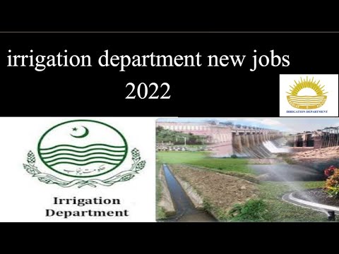 irrigation department new jobs 2022