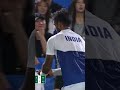 Picking up the phone in the middle of a match?! 📱
