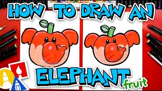 how to draw an elephant fruit from super mario wonder