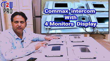 How to install Commax Video intercom with four Monitors Display