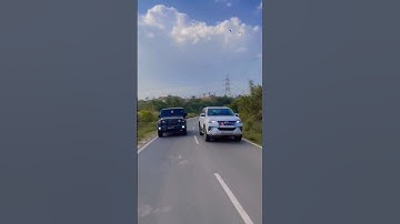 Modified Thar😈x Fortuner Driving With PCR 🚨lights #trendingshorts #fortuner #thar #modified #4wd