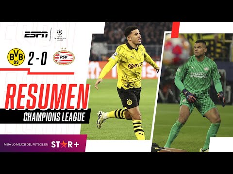 ¡EL DORTMUND AVANZÓ A CUARTOS Y PUEDE HABER CLÁSICO EN LA CHAMPIONS! | B. Dortmund 2-0 PSV | RESUMEN