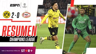 Thumbnail for ¡EL DORTMUND AVANZÓ A CUARTOS Y PUEDE HABER CLÁSICO EN LA CHAMPIONS! | B. Dortmund 2-0 PSV | RESUMEN