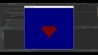 Super man logo in python