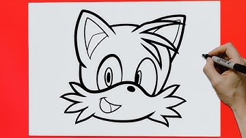 How to Draw Tails From Sonic The Hedgehog 2