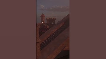 3D Ambient Castle Animation. #cinematic #ghibli #travel