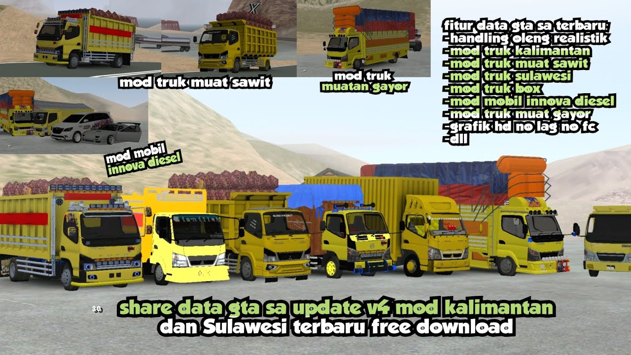 SHARE!!!! DATA GTA SA LITE TERBARU V4 MOD TRUK SULAWESI