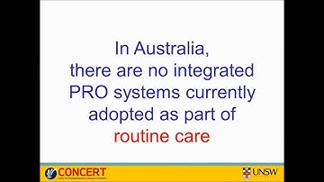 The Role of Patient Reported Outcomes in Patient Centred Care by Prof. Afaf Girgis