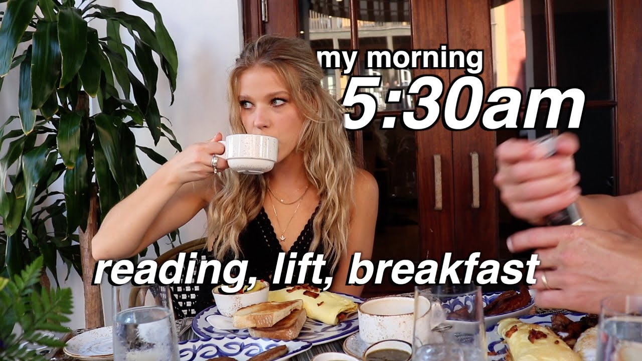 my 5:30am morning routine on vacation! - YouTube
