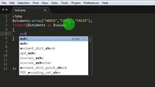 Foreach Loop with Numeric Array in PHP Tutorial in Lecture no 9