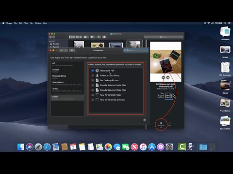 How To Create Quick Actions to Watermark PDF macOS Mojave