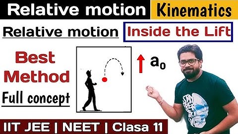 | Relative motion | Kinematics | Relative motion inside the lift | IIT JEE | NEET | class 11 | L-4 |