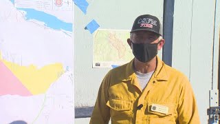 Raw interview: Crews making progress on Mosier Creek Fire