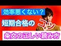 行政書士試験　知らないと10倍効率悪い　正しい民法条文の読み方