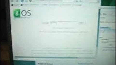 gOS running on a Pentium II with 128MB RAM