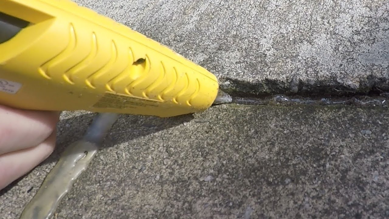 Hot Glue For Concrete? - YouTube