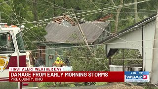 Pike County, Ohio, dealing with damage from early morning storms
